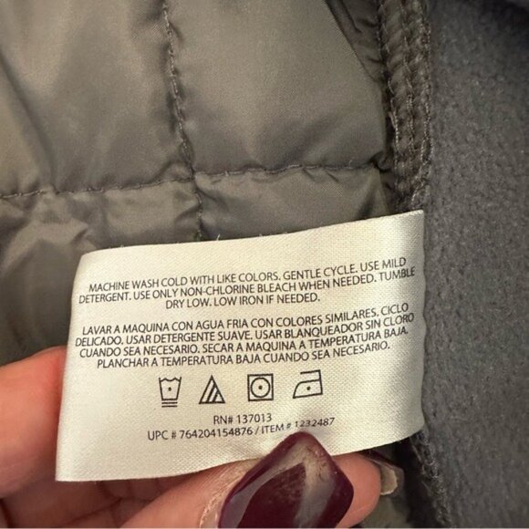 Orvis Men’s Gray Mixed Media Quilted Full Zip Jacket Size L - Picture 9 of 11